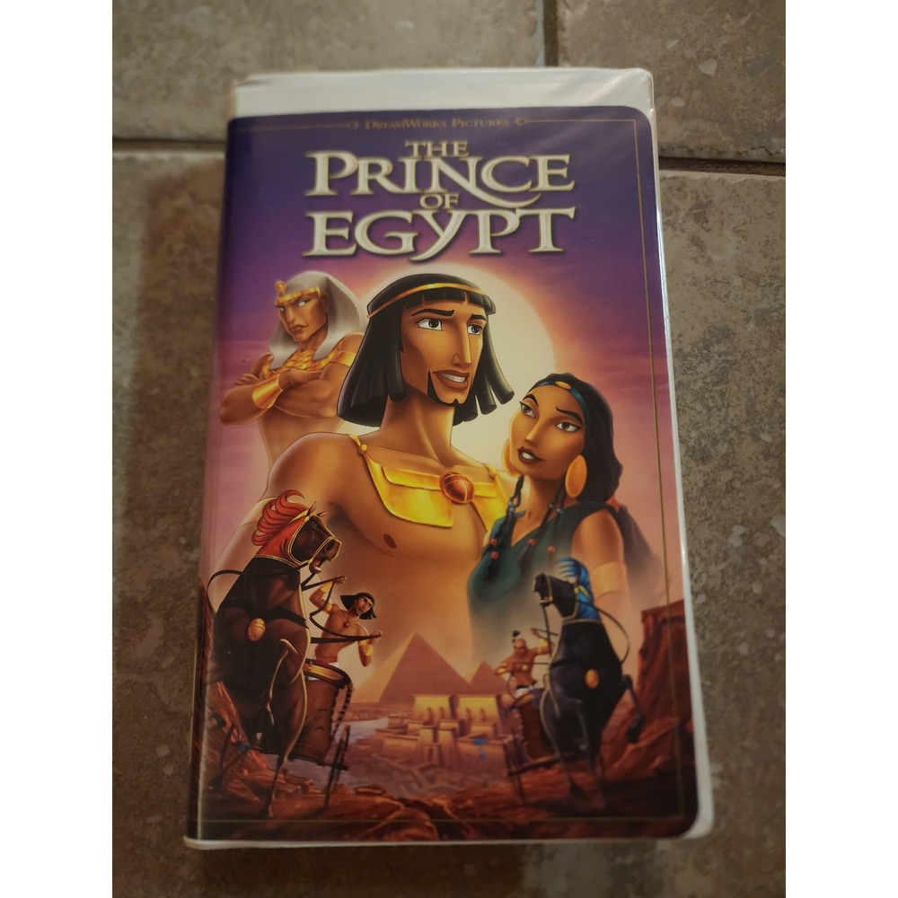 The Prince of Egypt VHS 1998 DreamWorks Animated Movie Clamshell Case 84848